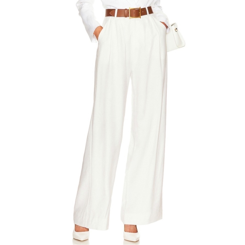 Nonchalant the label Fabi wide leg White Pants XS